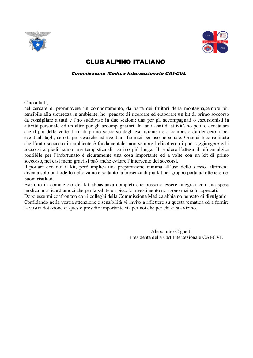 presentazione kit primo soccorso